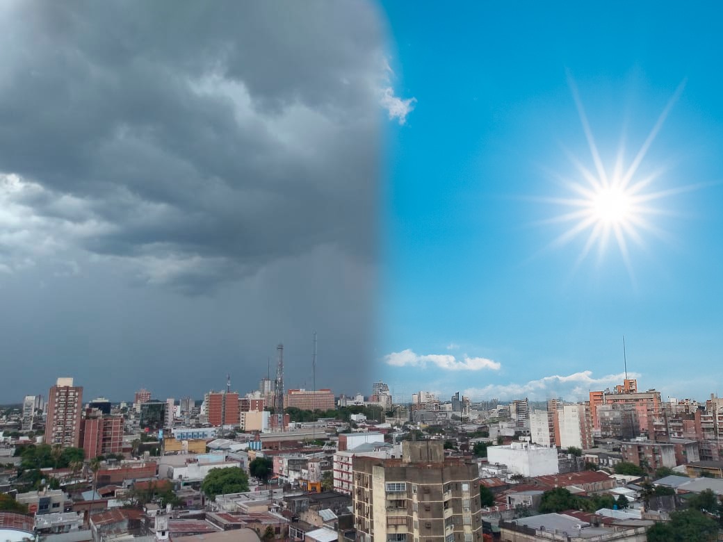 Miércoles inestable con chance de chaparrones en el Chaco