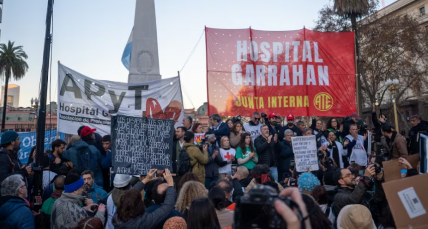 Trabajadores del Garrahan vuelven a parar por la ley de emergencia pediátrica