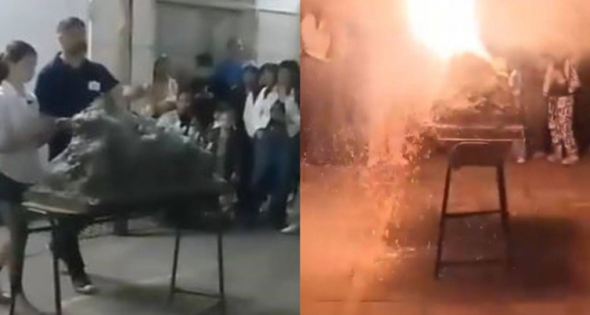 La nena del accidente en la feria de ciencias ya se recupera en el Garrahan