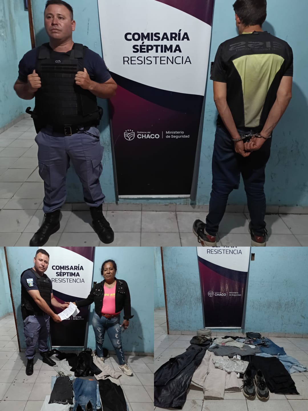 Robó un local de ropa en la zona Sur e intentaba revender todo en su barrio: terminó detenido