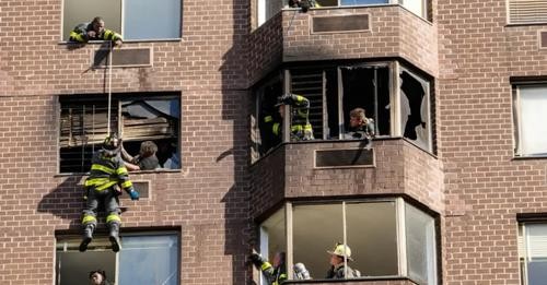 38 heridos dejó un  incendio en un edificio de Nueva York