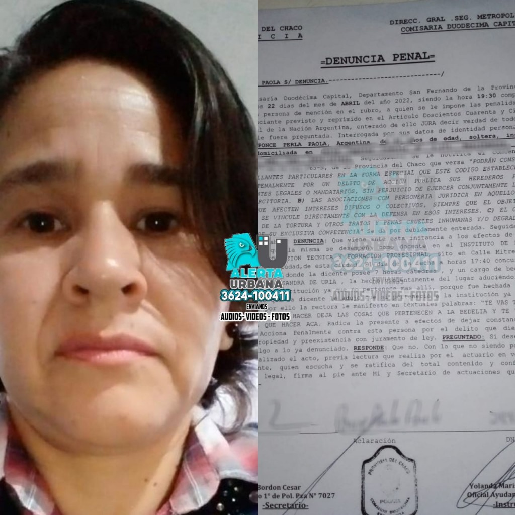 Perla Paola Ponce: “denuncia por maltrato y abuso de autoridad a la rectora Sandra de Uria”