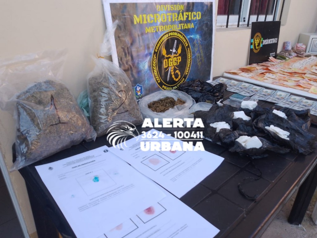 Barrio Las Palmeras: secuestran gran cantidad de droga