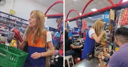 Filmaron e increparon a una maestra mientras robaba en un supermercado