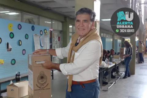 Votó el candidato  Carlos Alabe: 