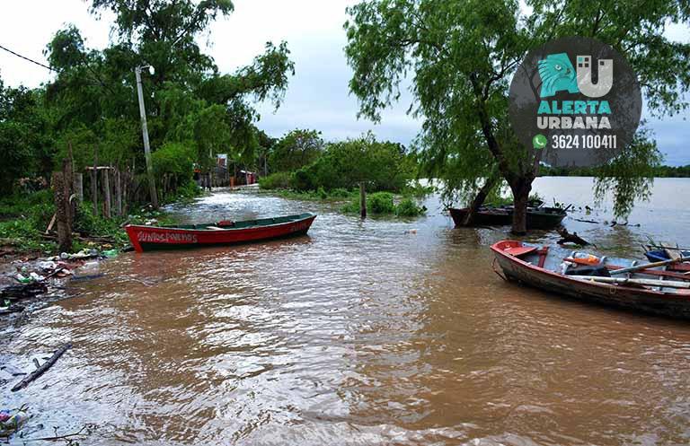 Crecida del Paraná: El río volvió a crecer y supera en Barranqueras el nivel de evacuación