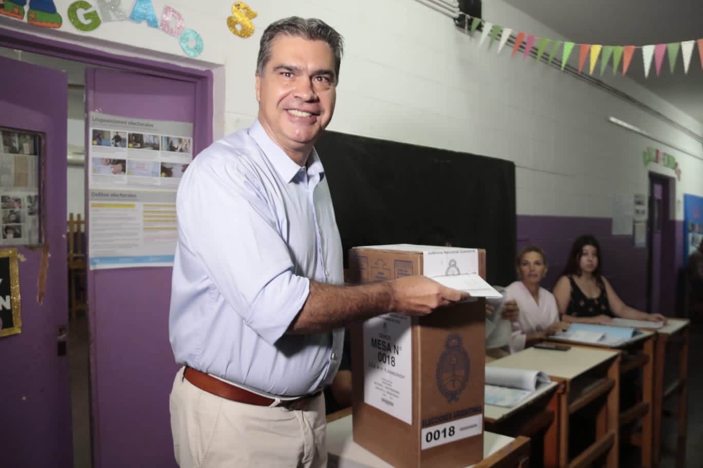 Chaco: Capitanich emitió su voto “Si hay algo de lo que podemos jactarnos los argentinos es de las garantías democráticas electorales