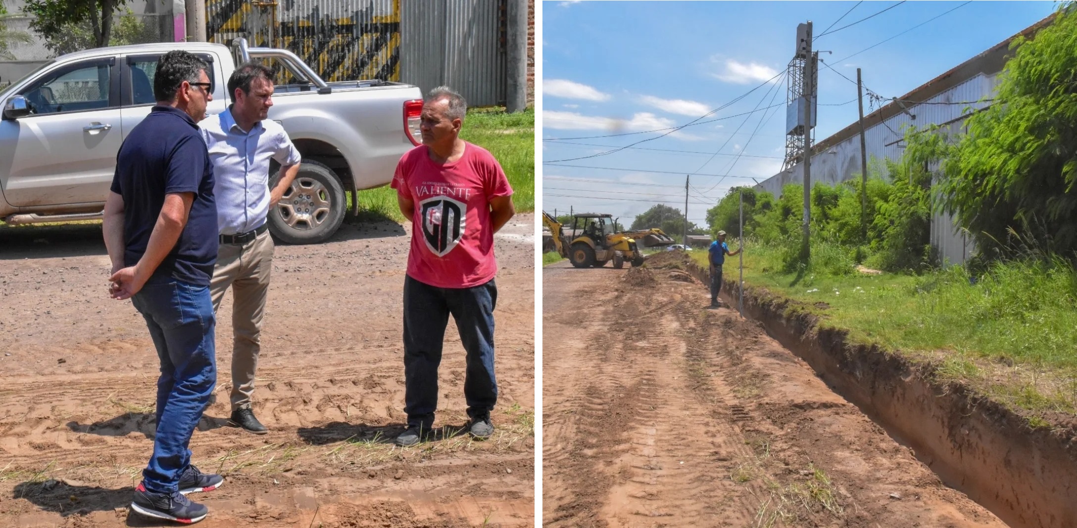 El municipio de Fontana avanza con la apertura de cunetas 