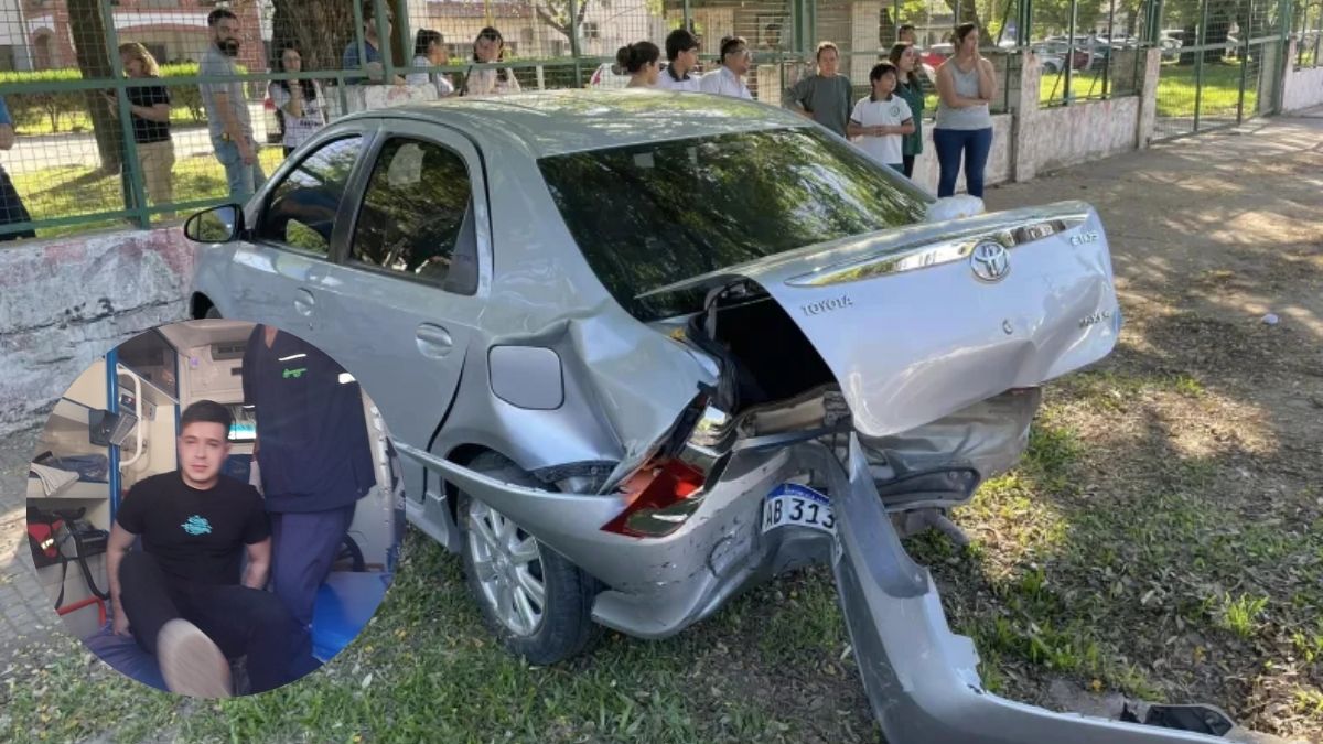 Casi una tragedia: manejaba muy alcoholizado y provocó un choque en cadena frente a una escuela