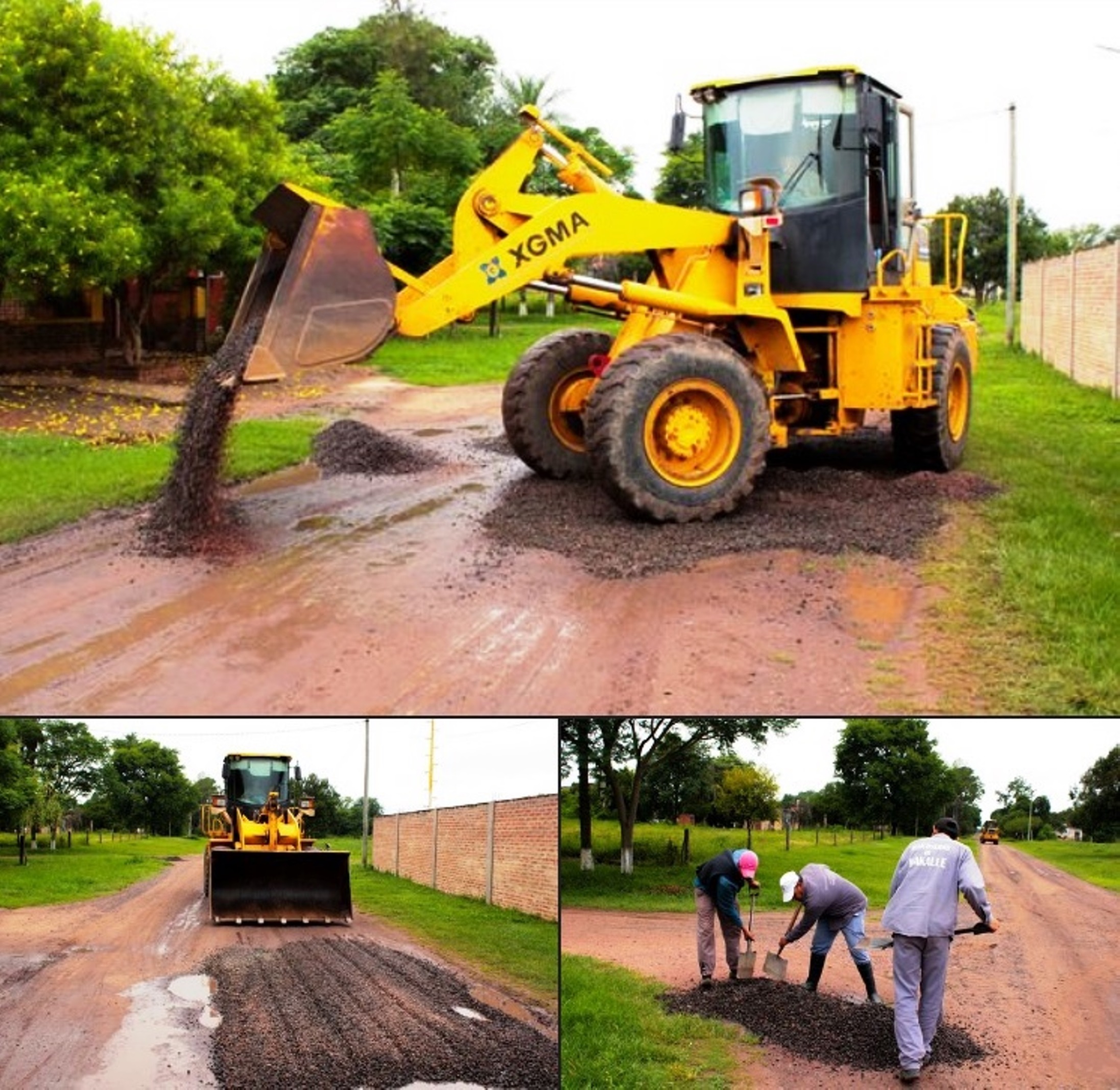 El municipio de Makallé completó el bacheo de calles