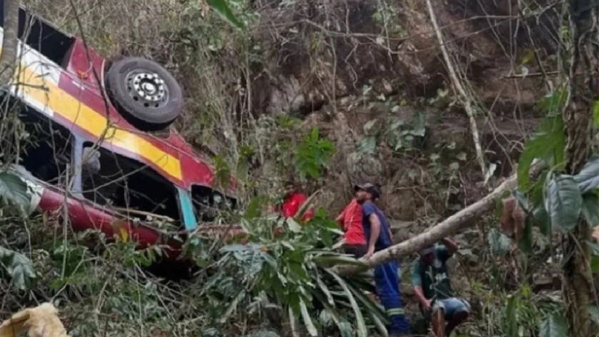 Tragedia en Brasil: al menos 17 muertos al caer un autobús a un precipicio