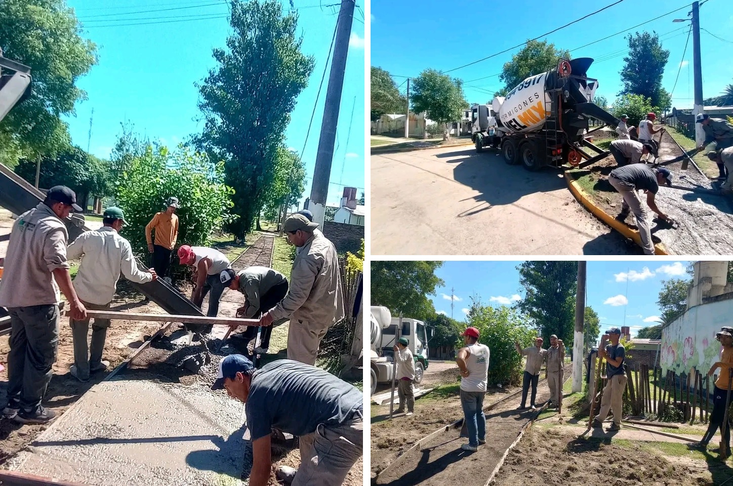 El municipio de Cote Lai avanza con la construcción de veredas