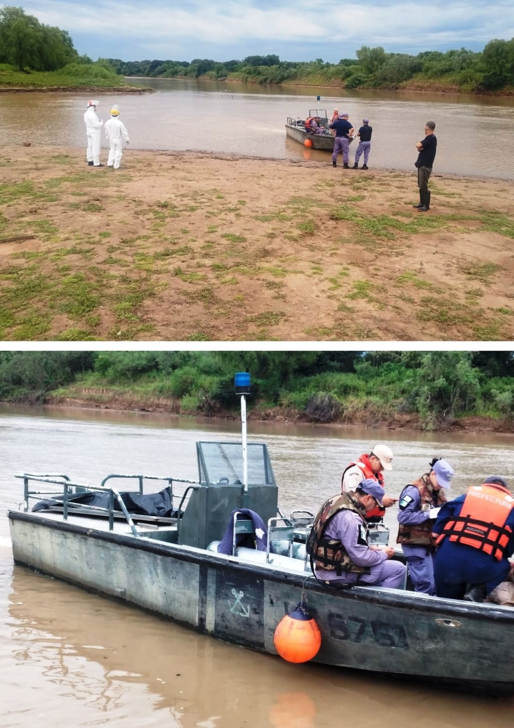 Apareció un cuerpo flotando en la costa del Paraná, a altura del Club Náutico de Barranqueras