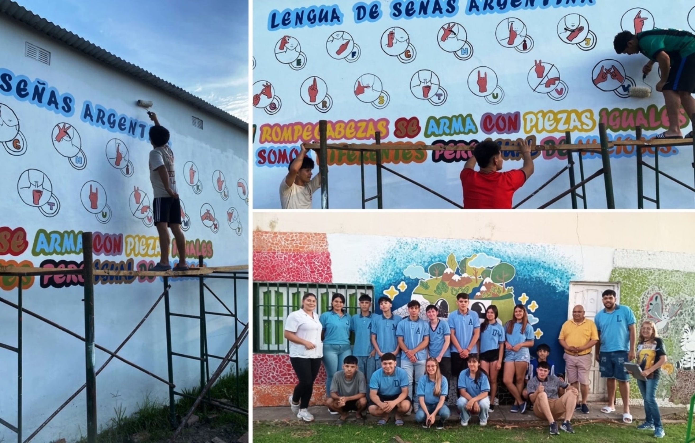 El municipio de Cote Lai acompañó nueva entrega de “Murales por un sueño”