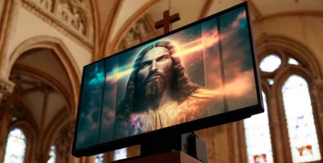 Una iglesia instaló un confesionario con inteligencia artificial y un holograma de Jesús