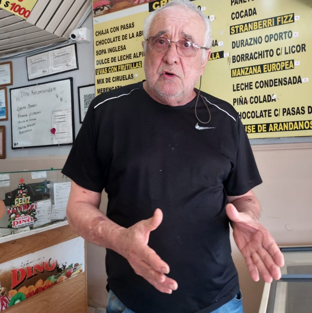  Reconocimiento a un luchador: darán un premio a Dino Paganucci como heladero artesanal