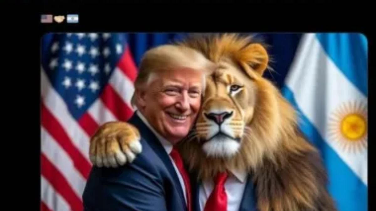 Javier Milei felicitó a Trump con una particular imagen en redes