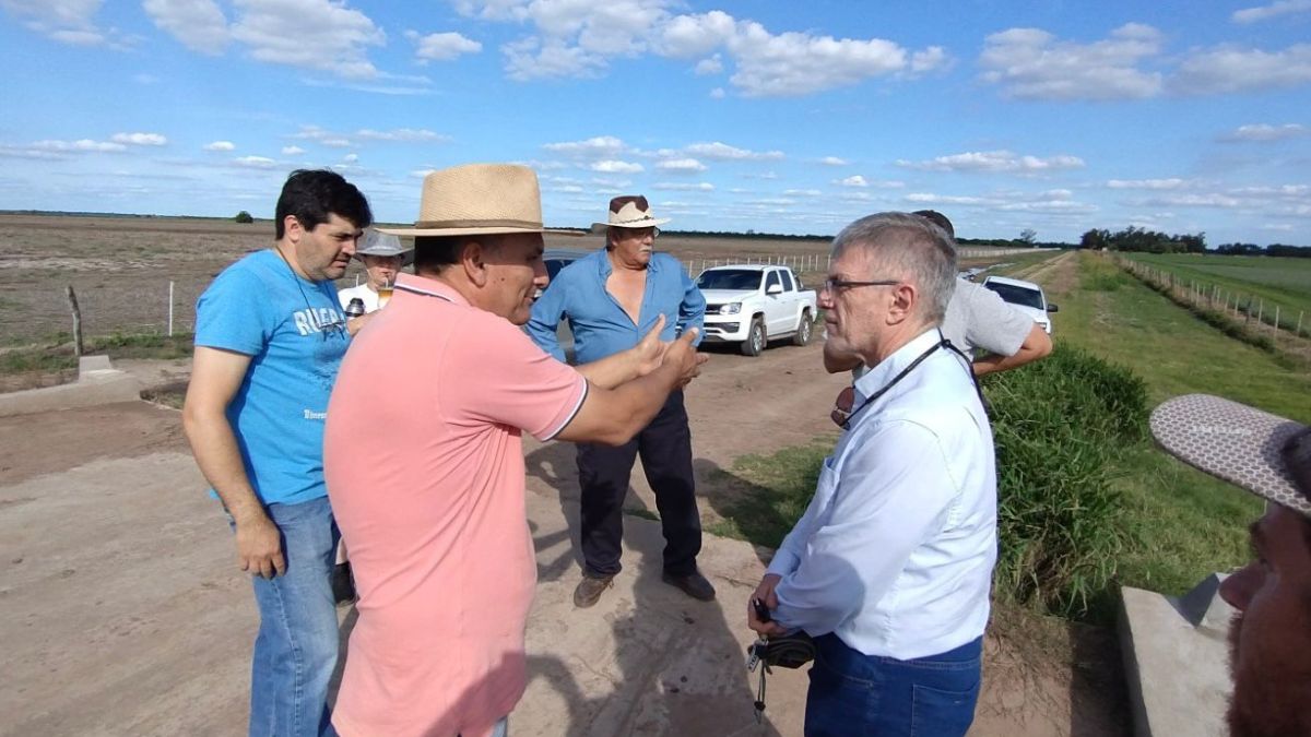 Mesón de Fierro: el Gobierno provincial intervino ante la obstrucción de un canal de drenaje rural