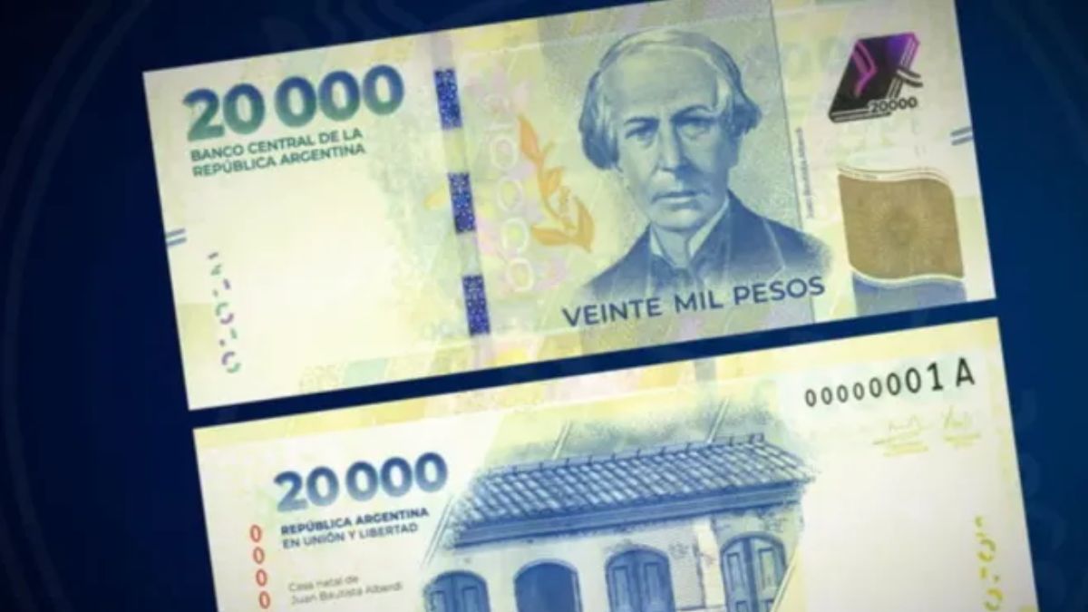 Detallan medidas para identificar un billete de $20 mil falso