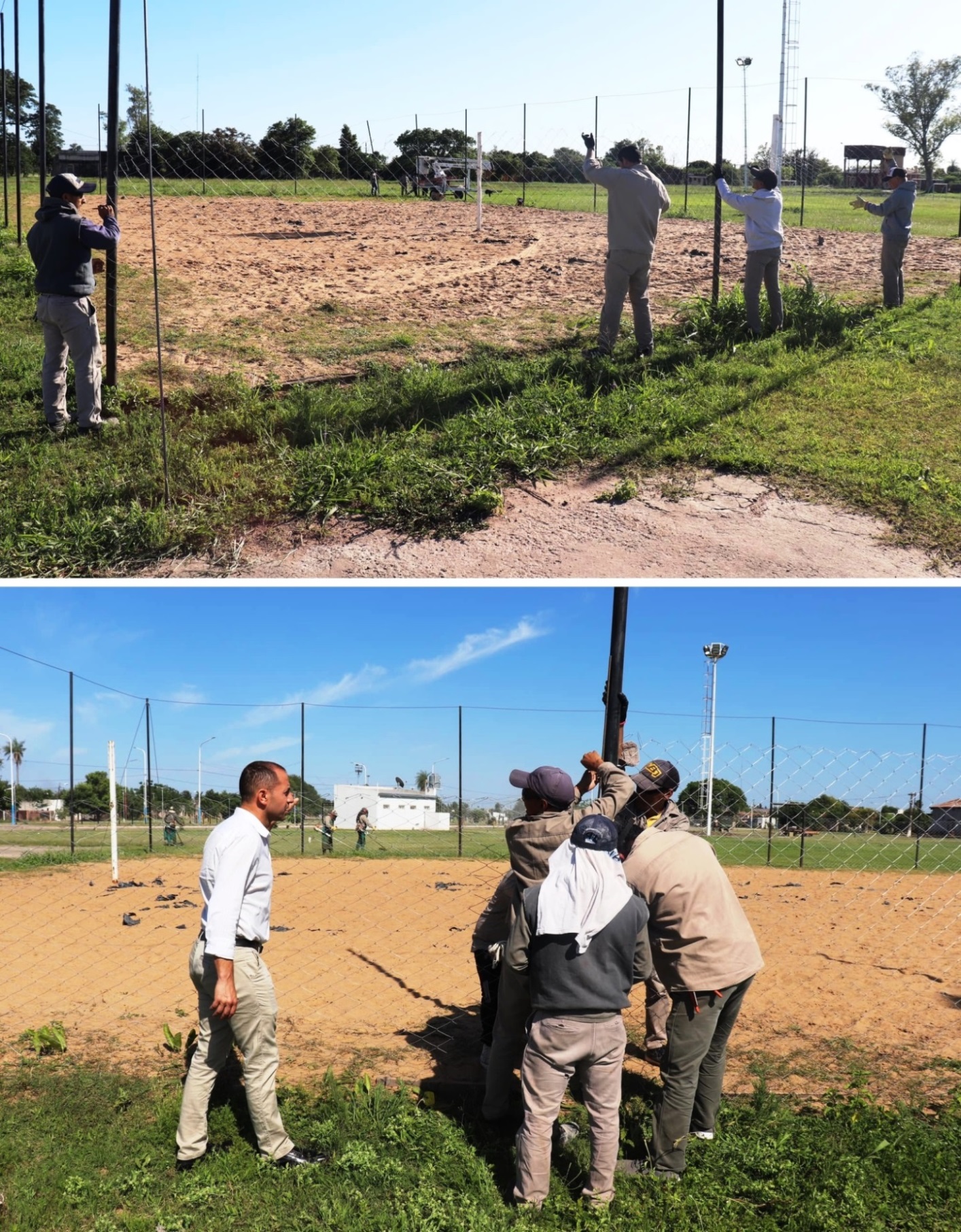 El municipio de Presidencia de la Plaza restaura un playón deportivo