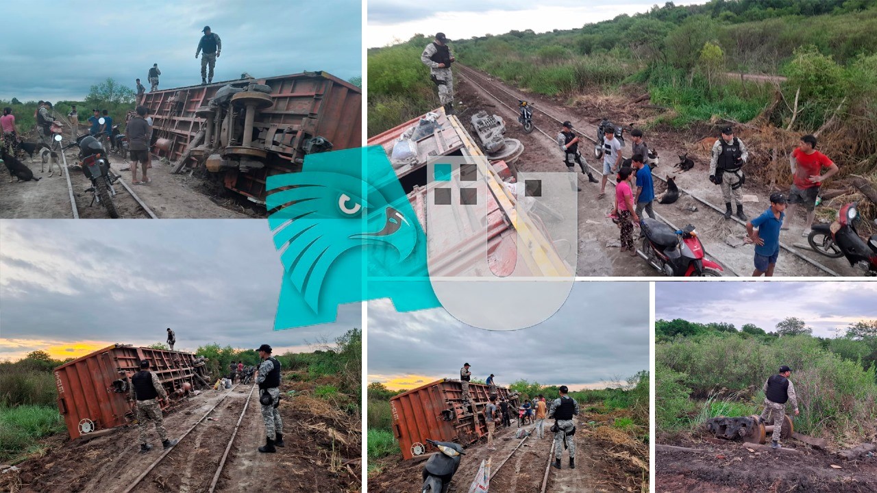 Descarrilló en Quitilipi vagón de tren que llevaba bolsas de cemento