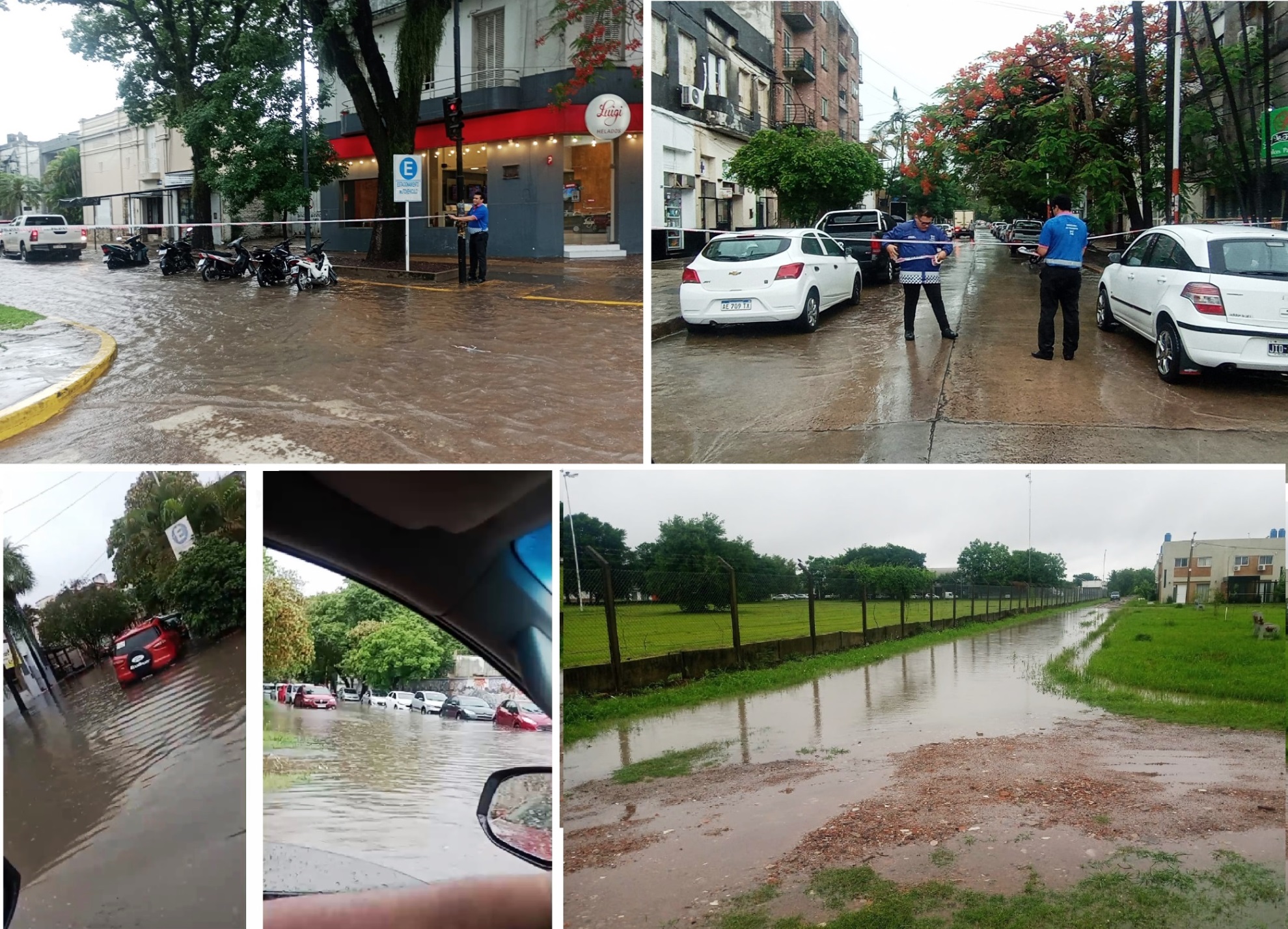 Anegamientos en distintas zonas de Resistencia a causa de las lluvias