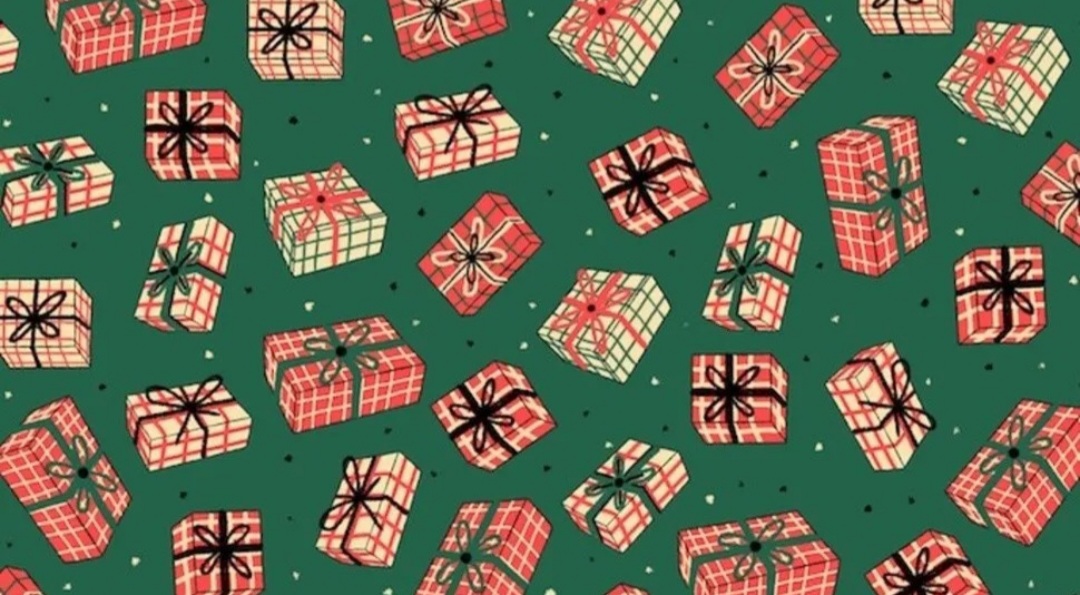 Reto viral: ¿Podés encontrar a los tres regalos diferentes? 1 de cada 10 personas lo superó