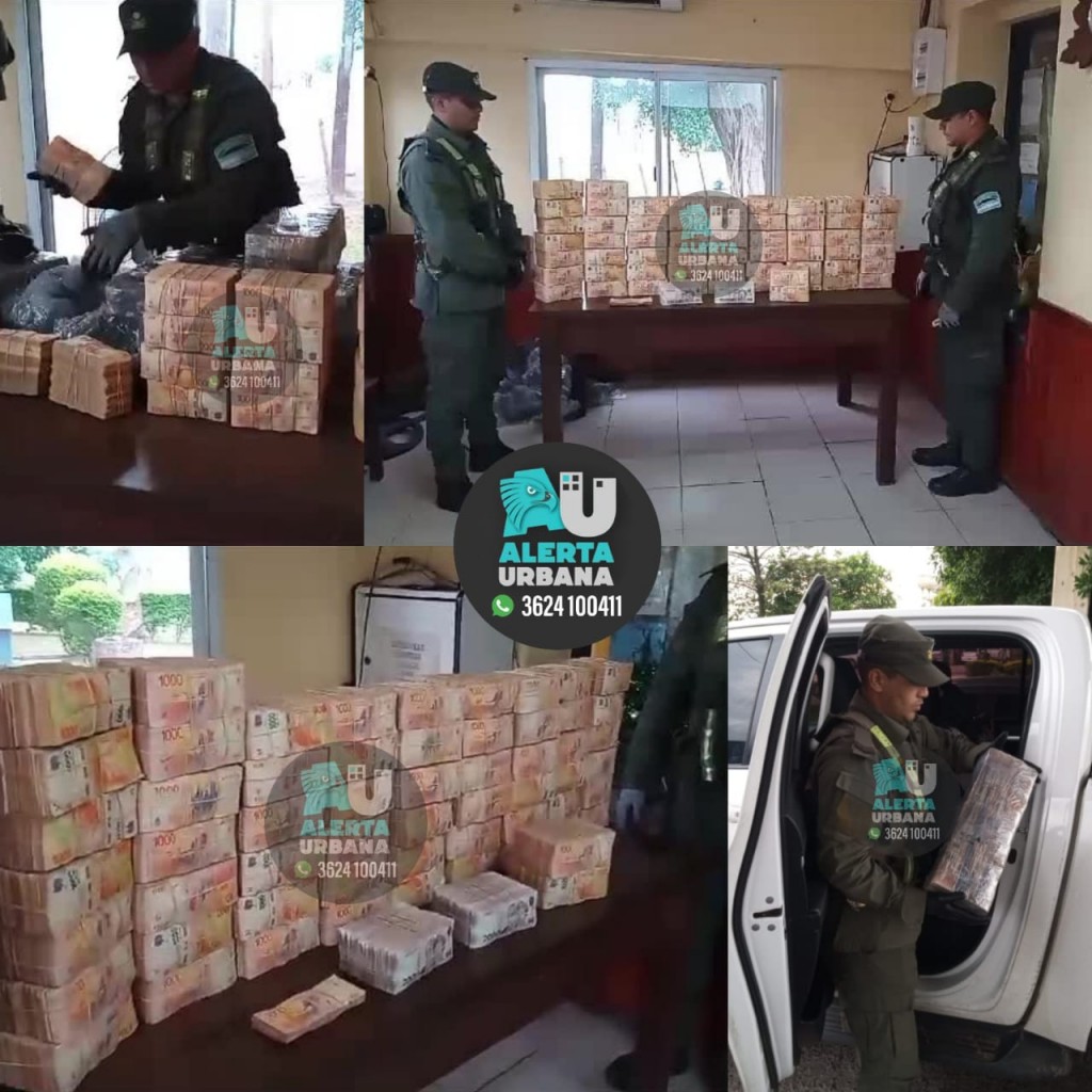 Formosa: $62.098.000, procedente de Resistencia (Chaco) fueron secuestrados por Gendarmería Nacional Argentina
