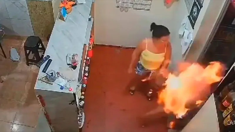 Brasil-una mujer prendió fuego a su pareja: se sospecha que fue motivada por “celos”