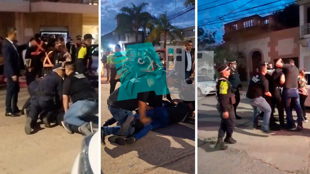 Irascible joven choca y golpea a policías en control vehicular en Sáenz Peña