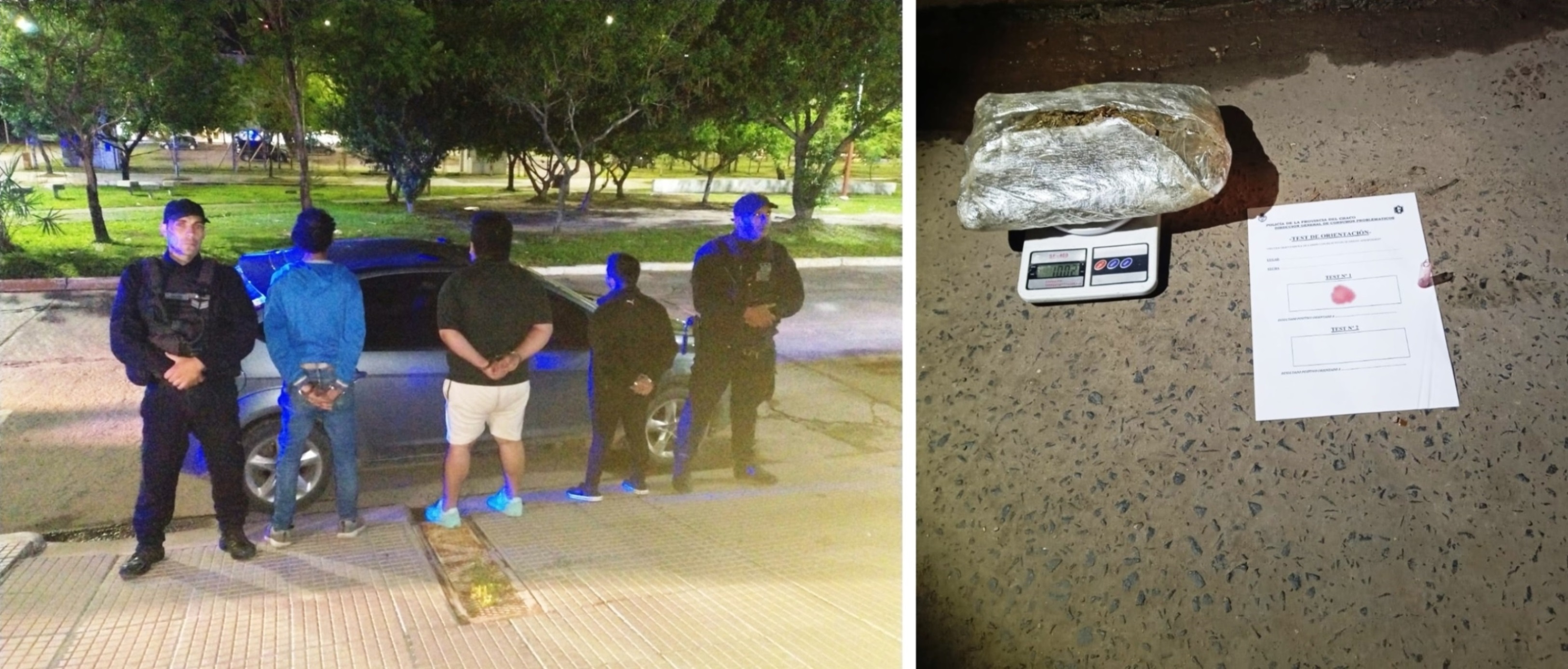 Tres detenidos con más un kilo de marihuana en Resistencia