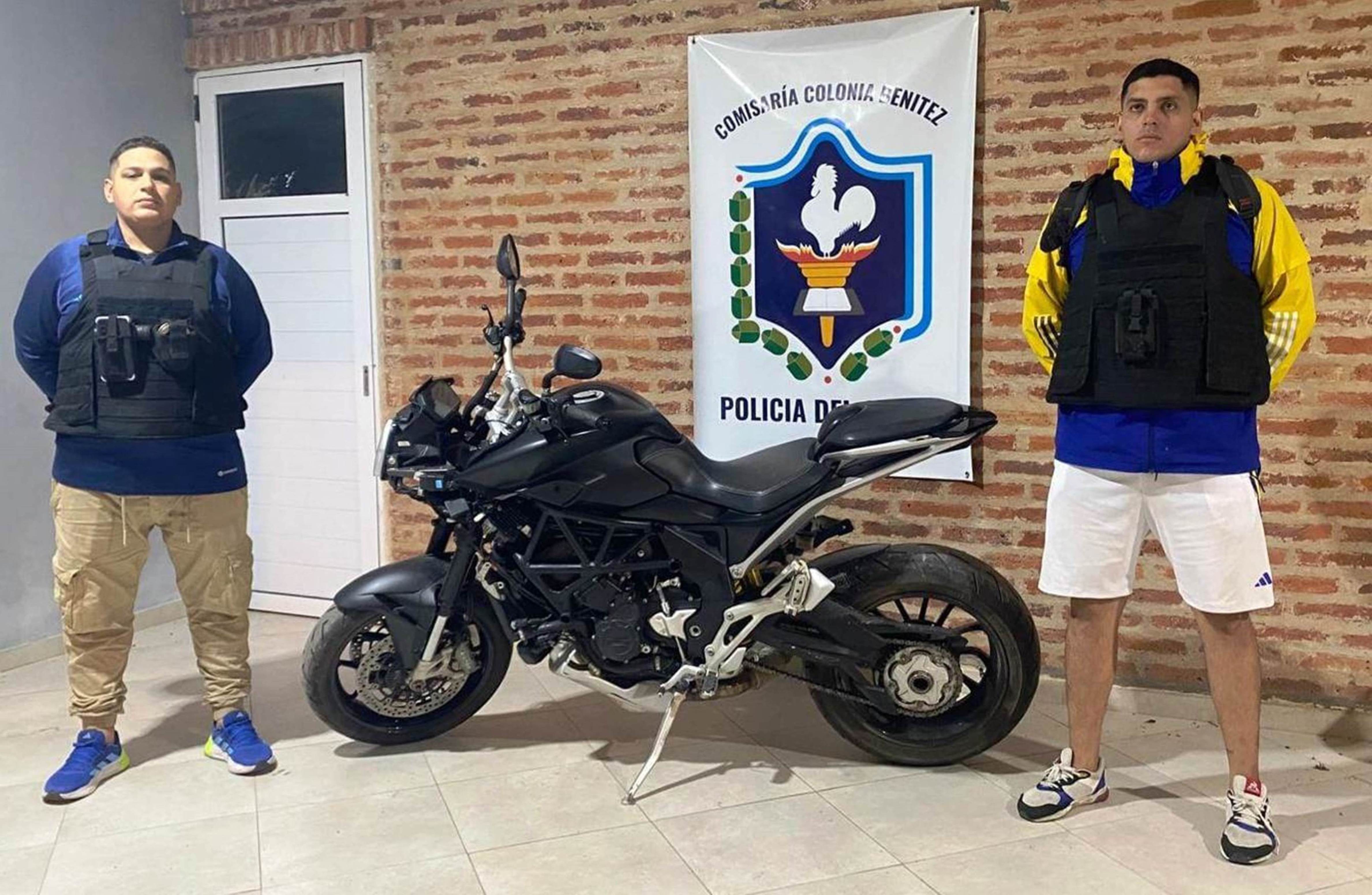 Colonia Benítez: recuperaron motocicleta de alta gama de procedencia sospechosa