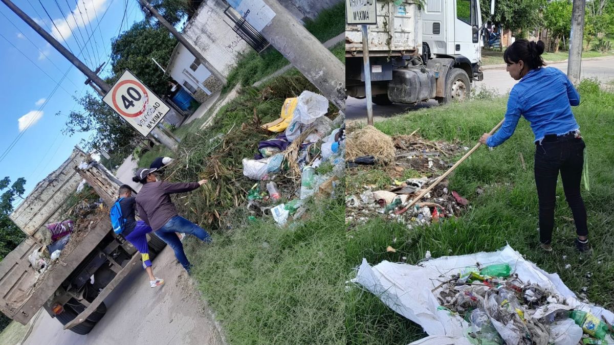 El Municipio de Fontana continúa con las tareas de limpieza de micro basurales en diferentes puntos de la ciudad