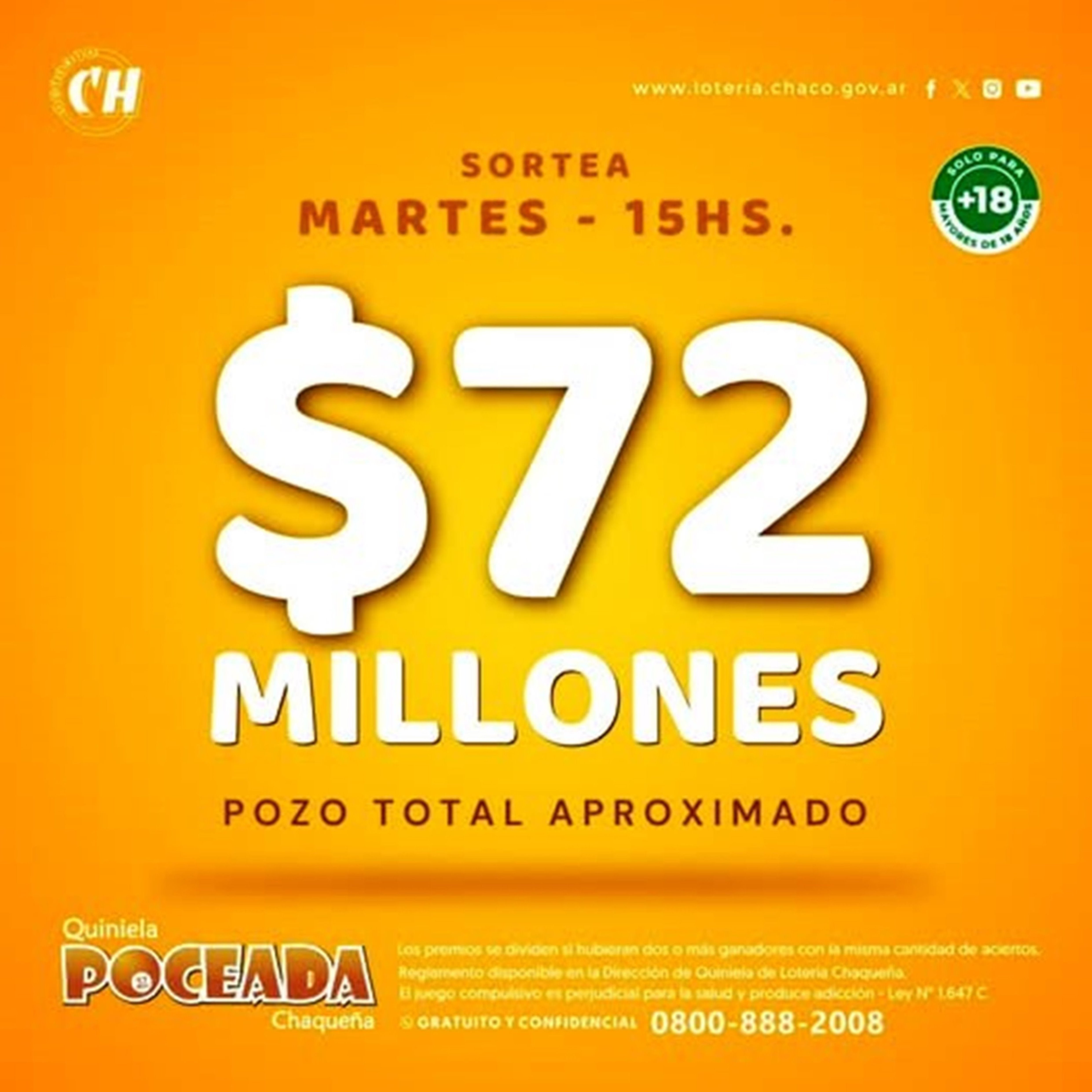 La Poceada Chaqueña y un sorteo especial: a las 3 de la tarde ya se sabrá el ganador