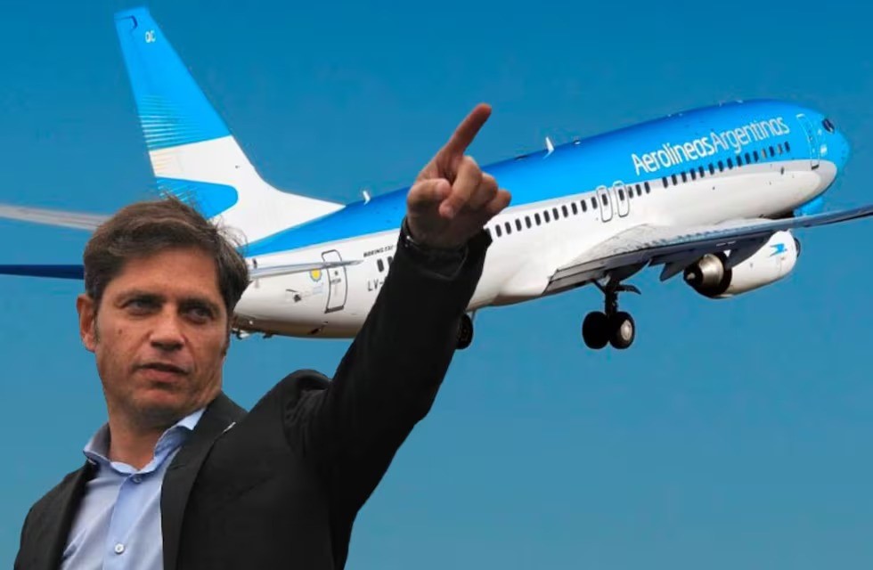  Kicillof y un mensaje a Milei, quiere que Buenos Aires se quede con el control de Aerolíneas