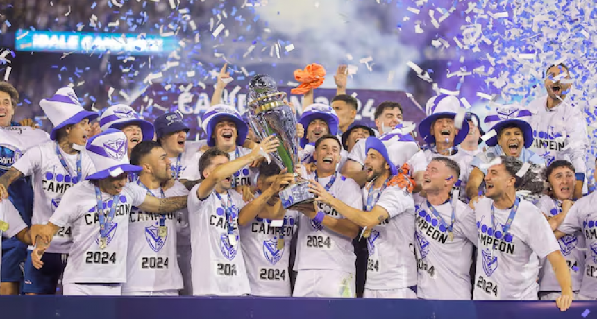 Vélez campeón de la Liga Profesional al derrotar 2-0 a Huracán
