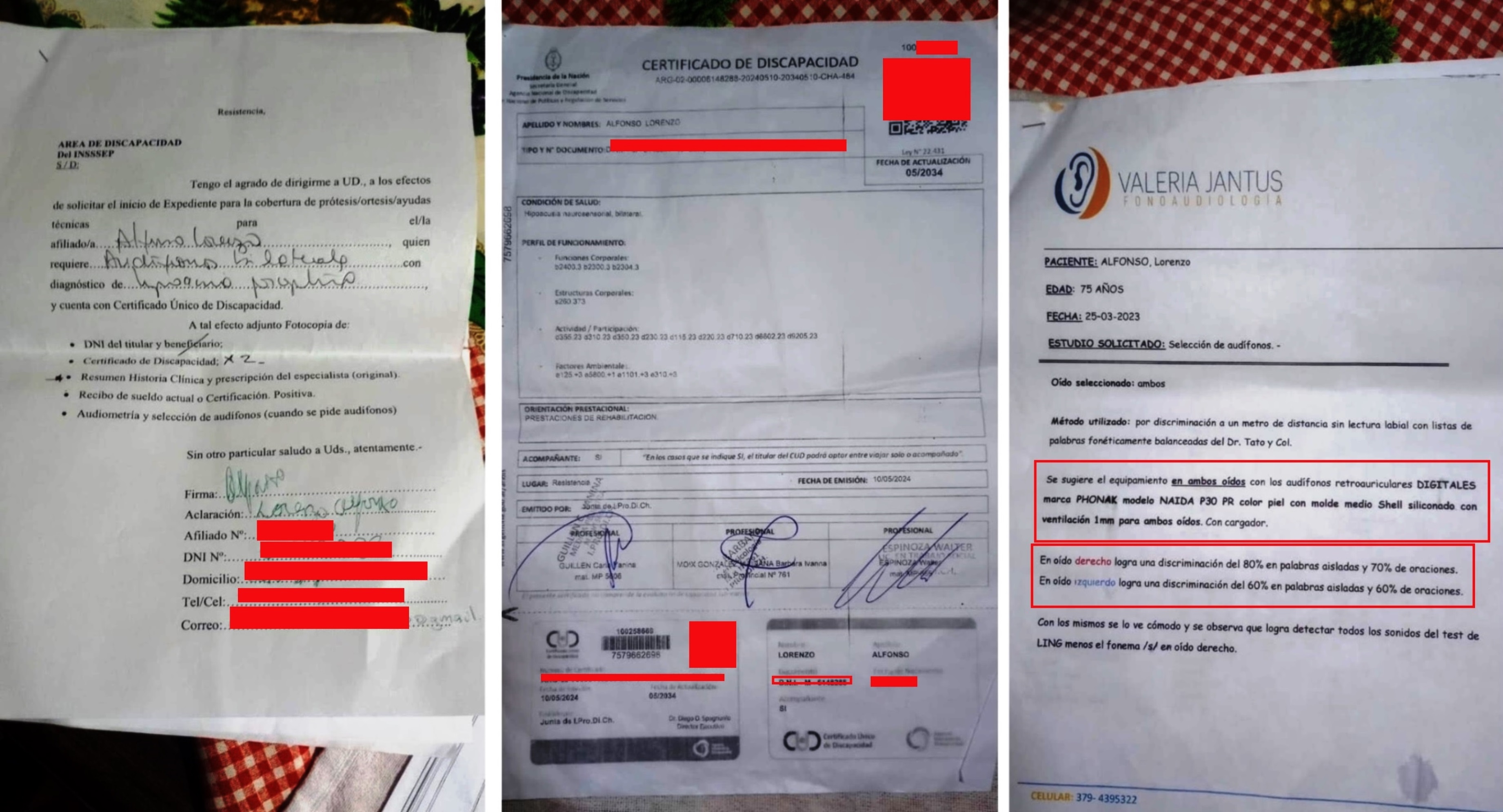 Seis meses sin respuestas: Reclaman al Insssep audífonos para un ex policía de 76 años